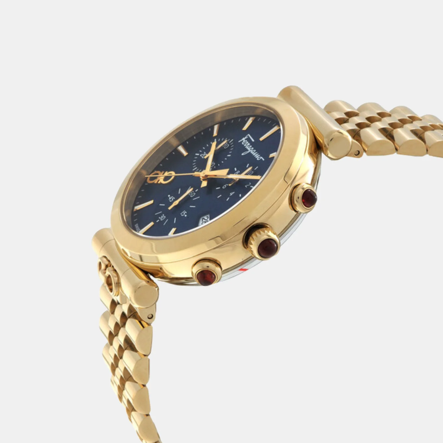 Unisex Quartz Blue Dial Chronograph Stainless Steel Watch SFYB02624 - Image 3