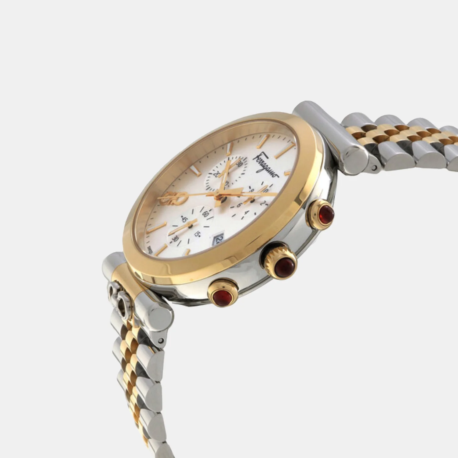 Unisex Quartz White Dial Chronograph Stainless Steel Watch SFYB02324 - Image 3