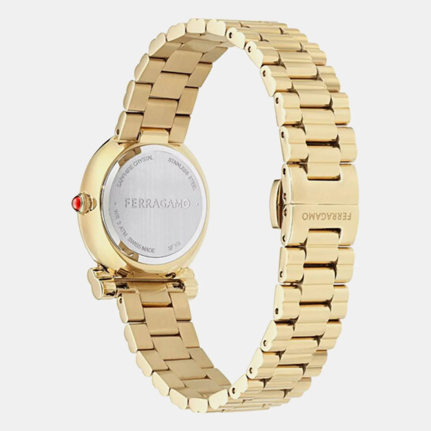Women Quartz Green Dial Analog Stainless Steel Watch SFVB00724 - Image 2