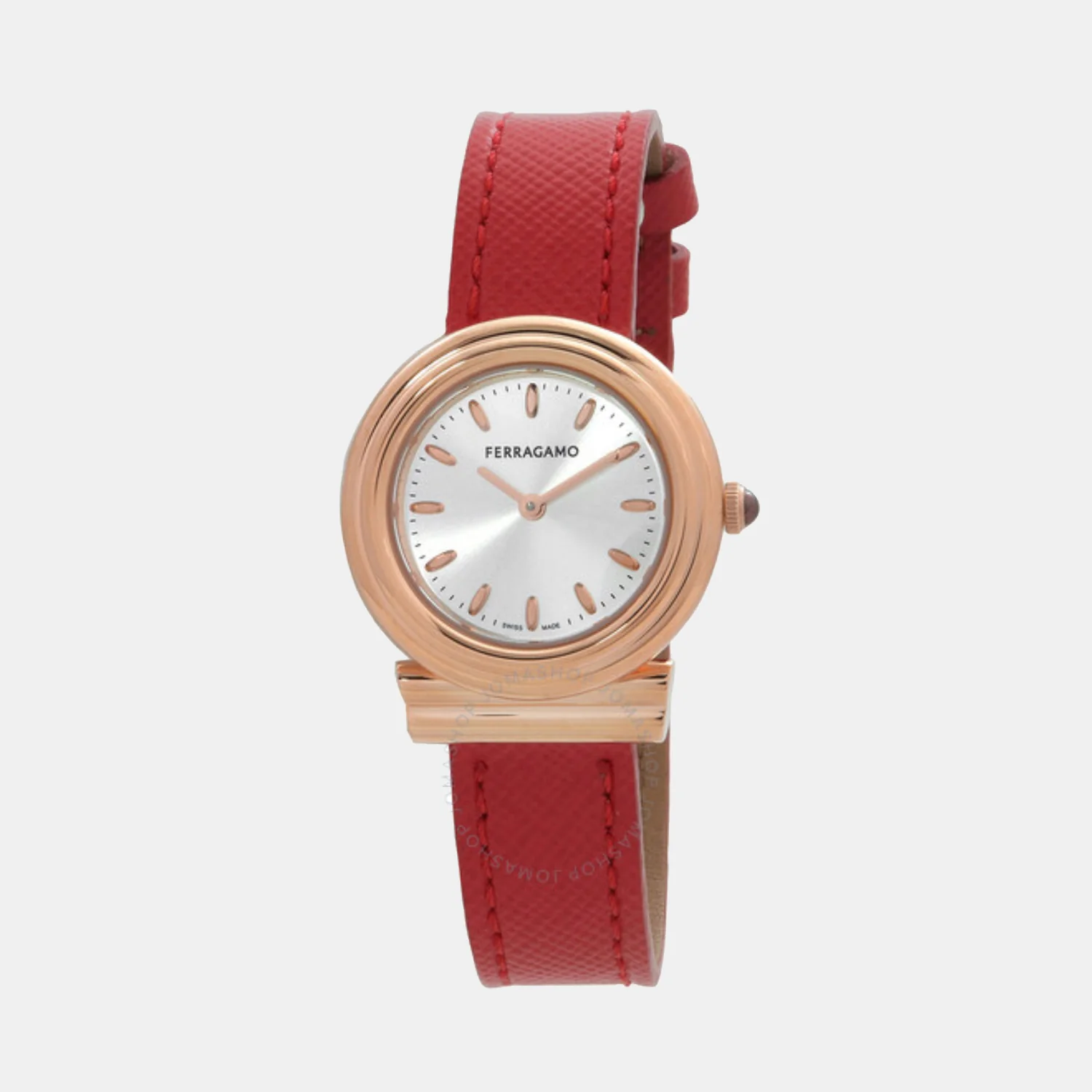 Women Quartz Silver Dial Analog Leather Watch SFMV01123 - Image 2