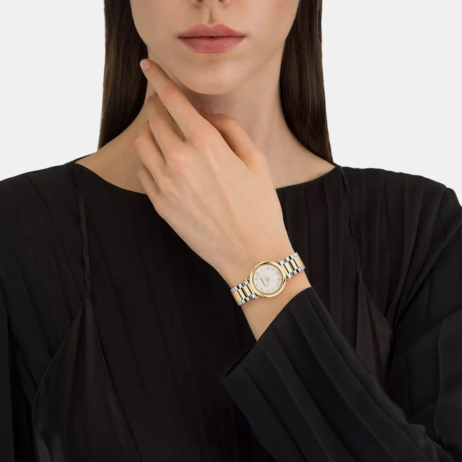 Women Quartz Silver White Dial Analog Stainless Steel Watch SFSE00324 - Image 4