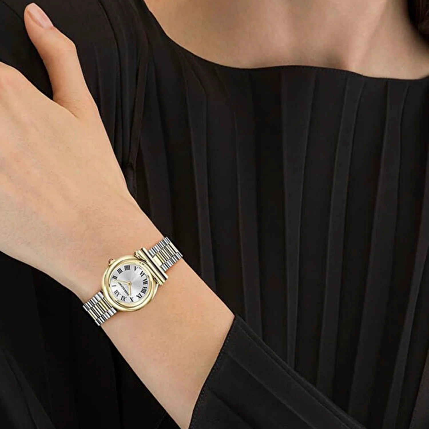 Women Quartz White Dial Analog Stainless Steel Watch SFVB00424 - Image 2