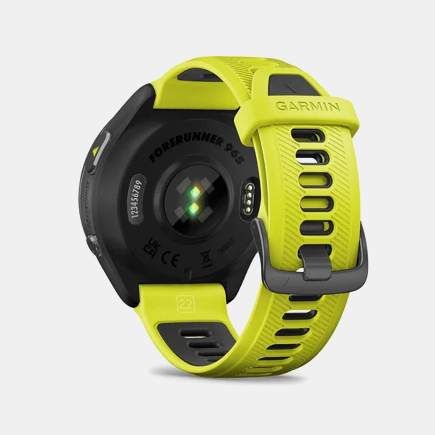 Forerunner 965 Unisex Black Dial Digital Silicone Watch 010-02809-12 - Image 4