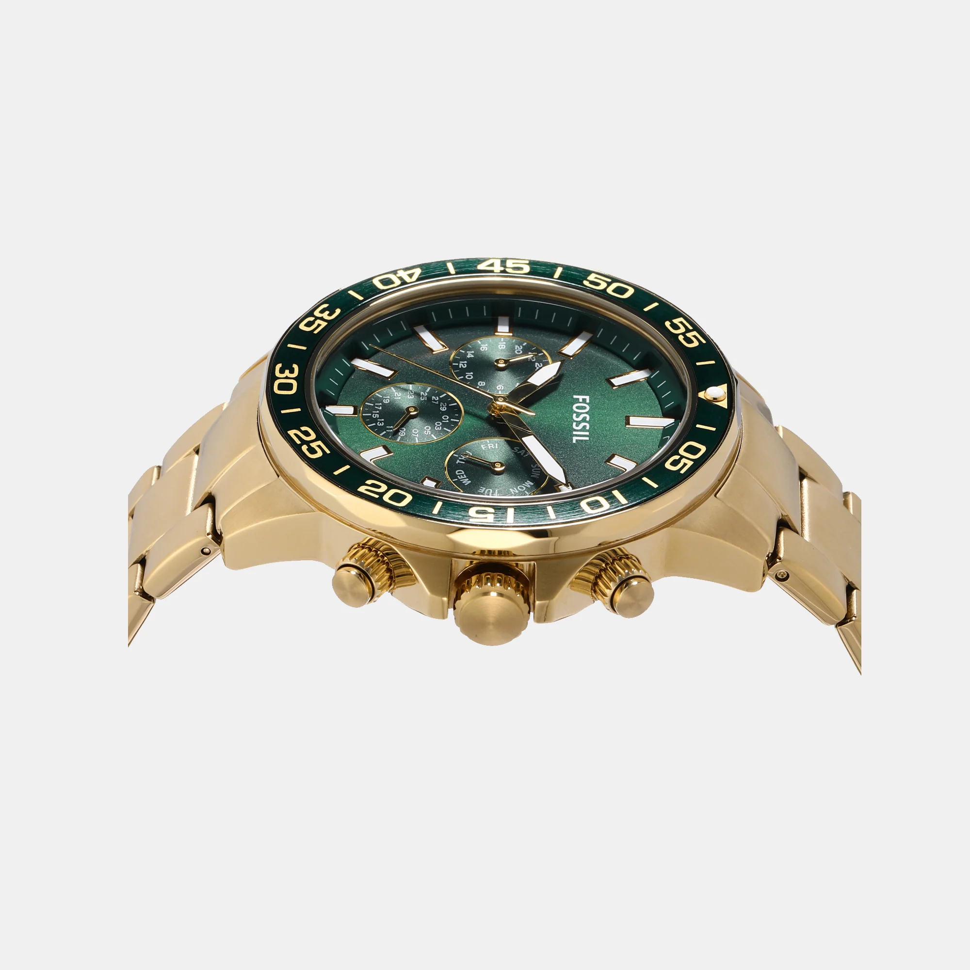 Bannon Couple Quartz Green Dial Multi-Function Stainless Steel Watch BQ2754SET - Image 4