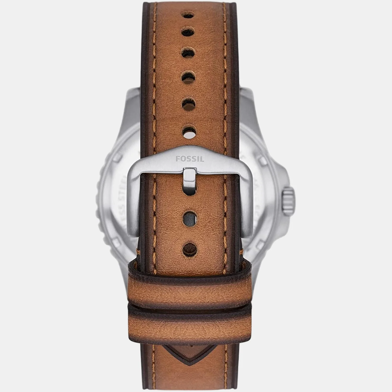Fossil Blue Dive Men Quartz Green Dial Analog Leather Watch FS5946 - Image 3
