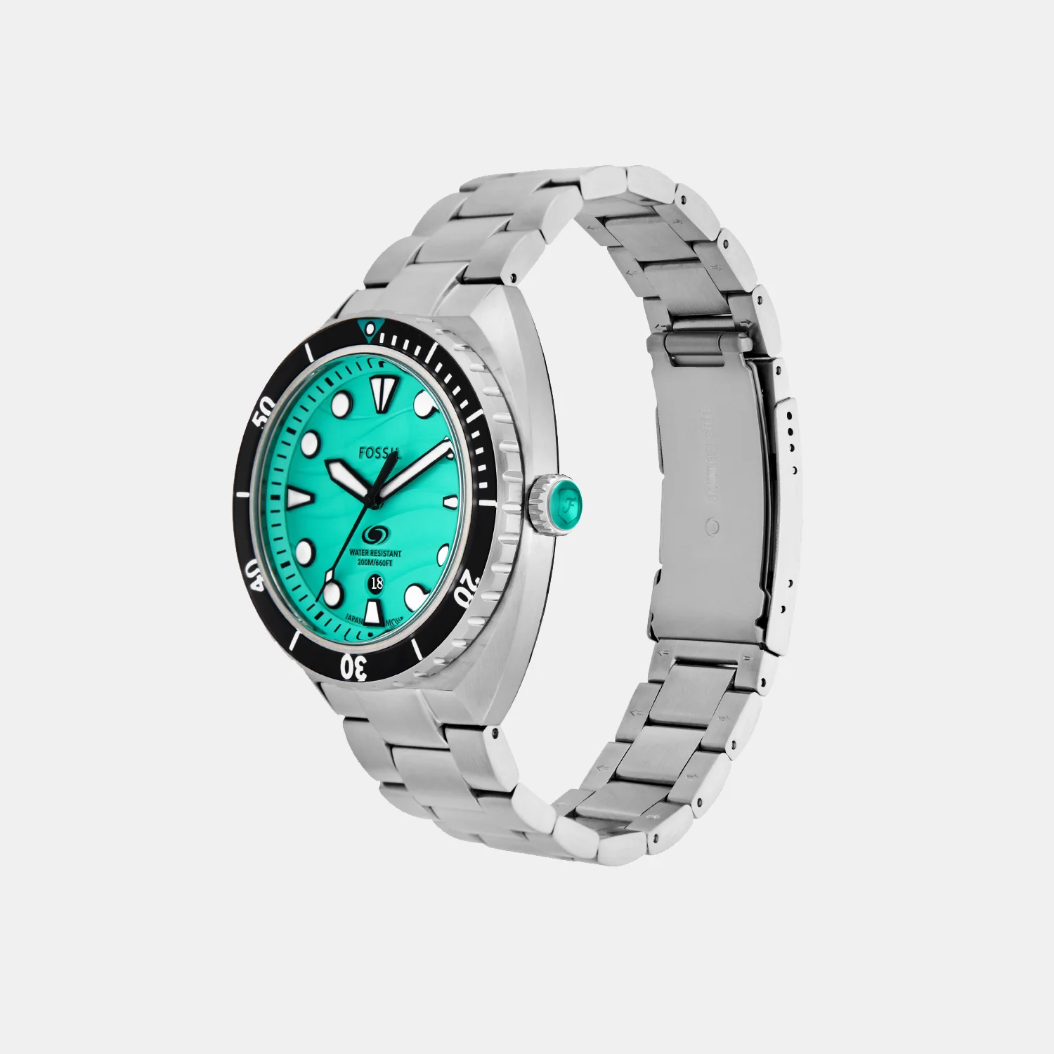 Breaker Men Quartz Green Dial Analog Stainless Steel Watch FS6066 - Image 5