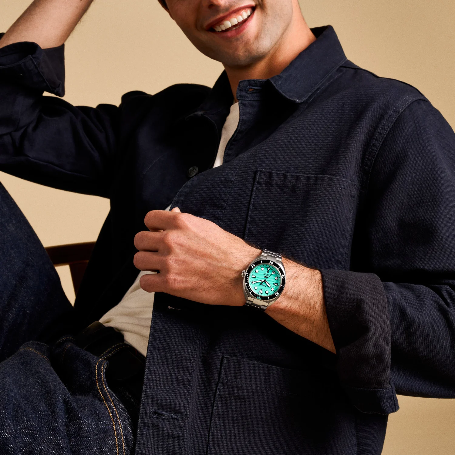 Breaker Men Quartz Green Dial Analog Stainless Steel Watch FS6066 - Image 7