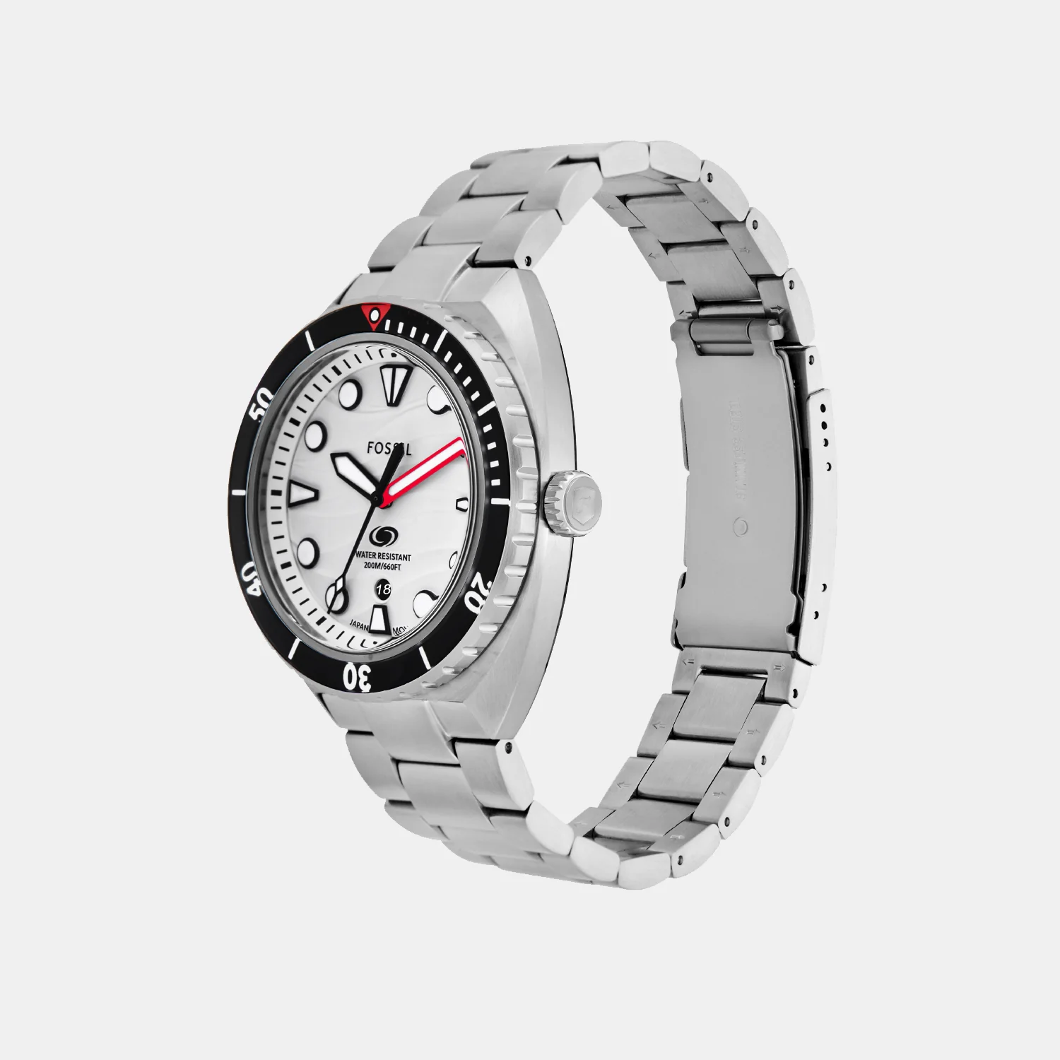 Breaker Men Quartz White Dial Analog Stainless Steel Watch FS6063 - Image 3