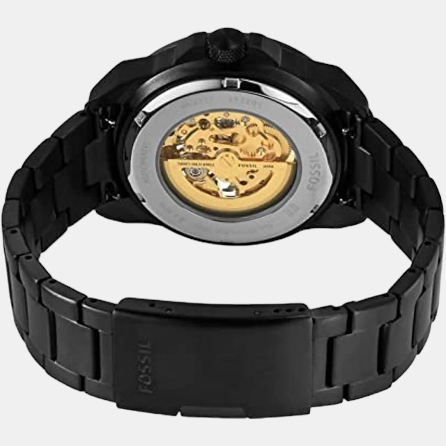 Bronson Men Automatic Black Dial Analog Stainless Steel Watch ME3217 - Image 4