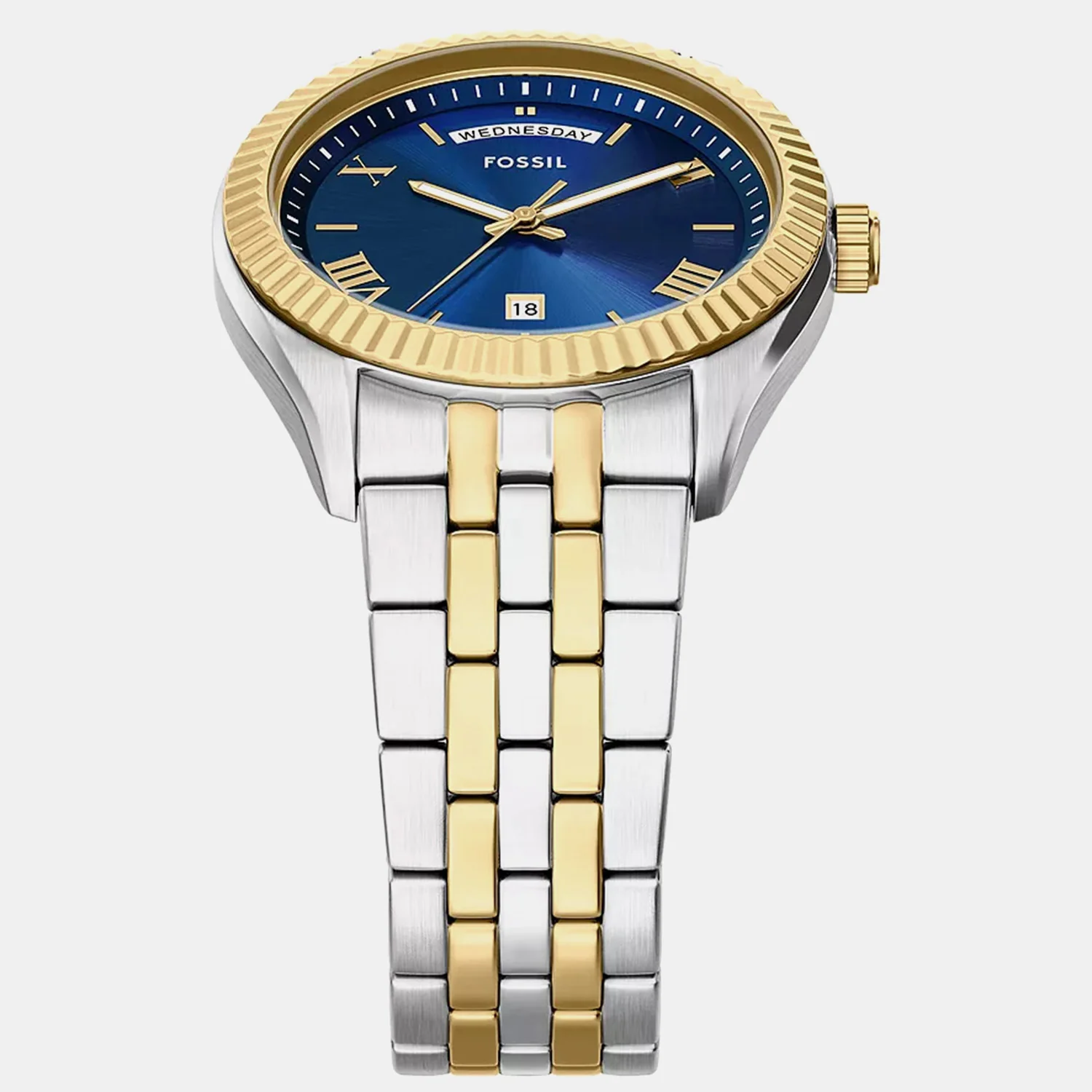 Campbell Men Quartz Blue Dial Analog Stainless Steel Watch FS6141 - Image 4