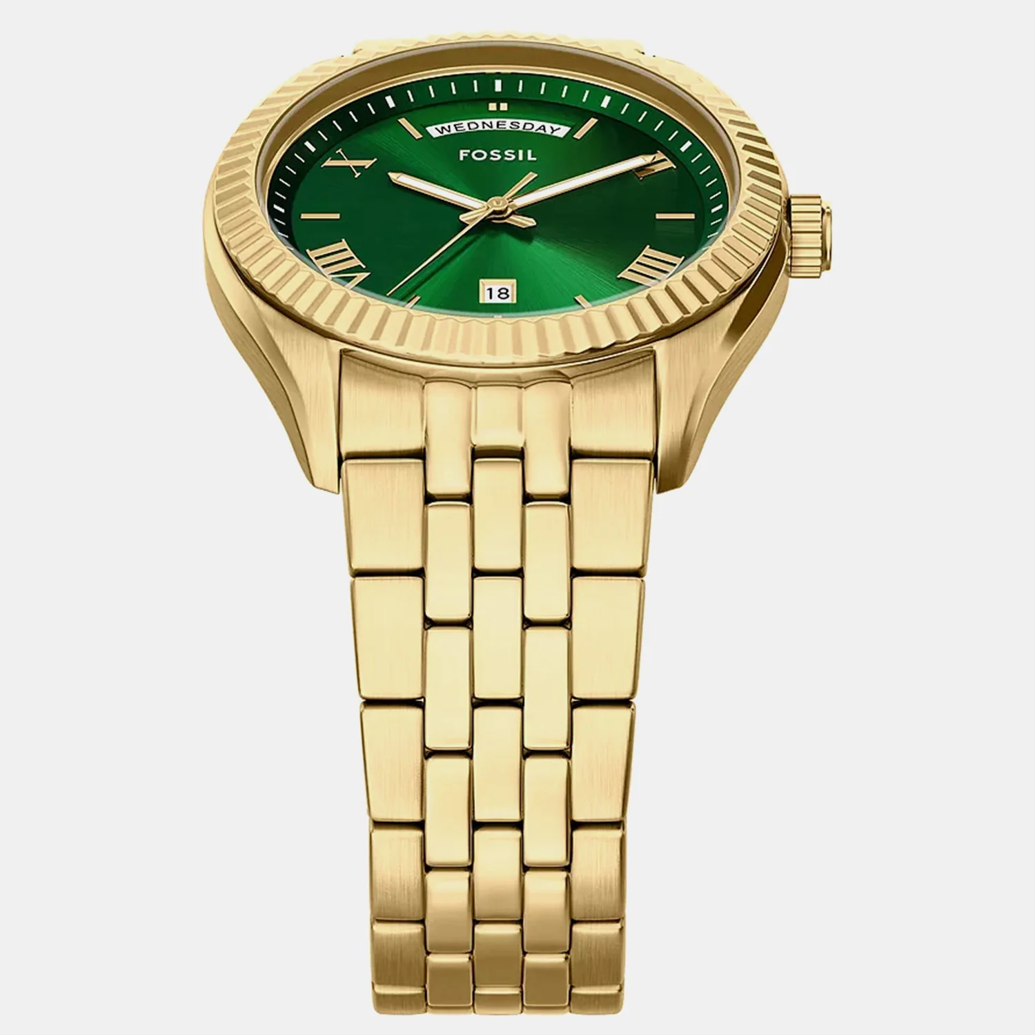Campbell Men Quartz Green Dial Analog Stainless Steel Watch FS6142 - Image 4