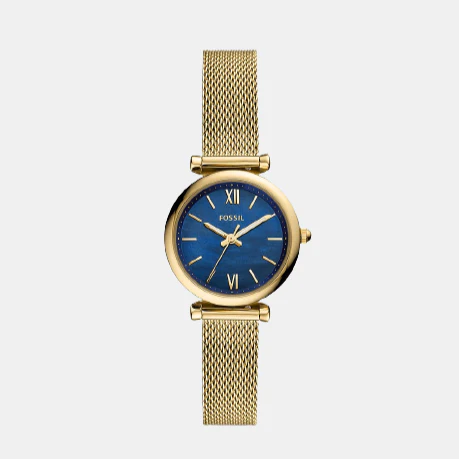 Carlie Mini Women Quartz Blue Dial Analog Stainless Steel Watch ES5020