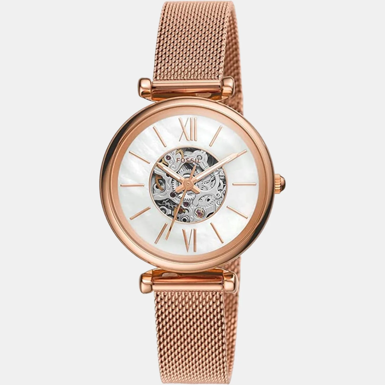 Carlie Women Automatic White Dial Analog Mesh Watch ME3188 - Image 2