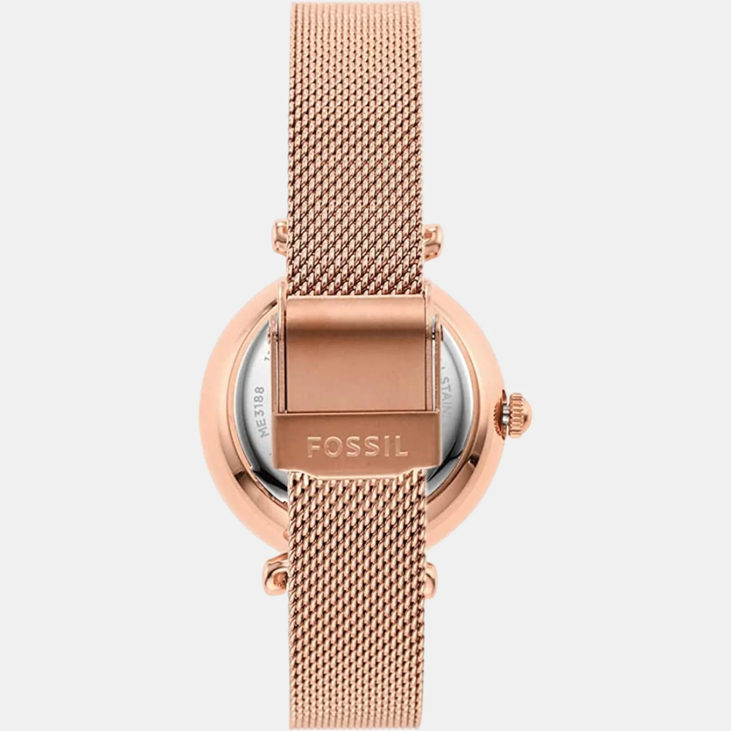 Carlie Women Automatic White Dial Analog Mesh Watch ME3188 - Image 3