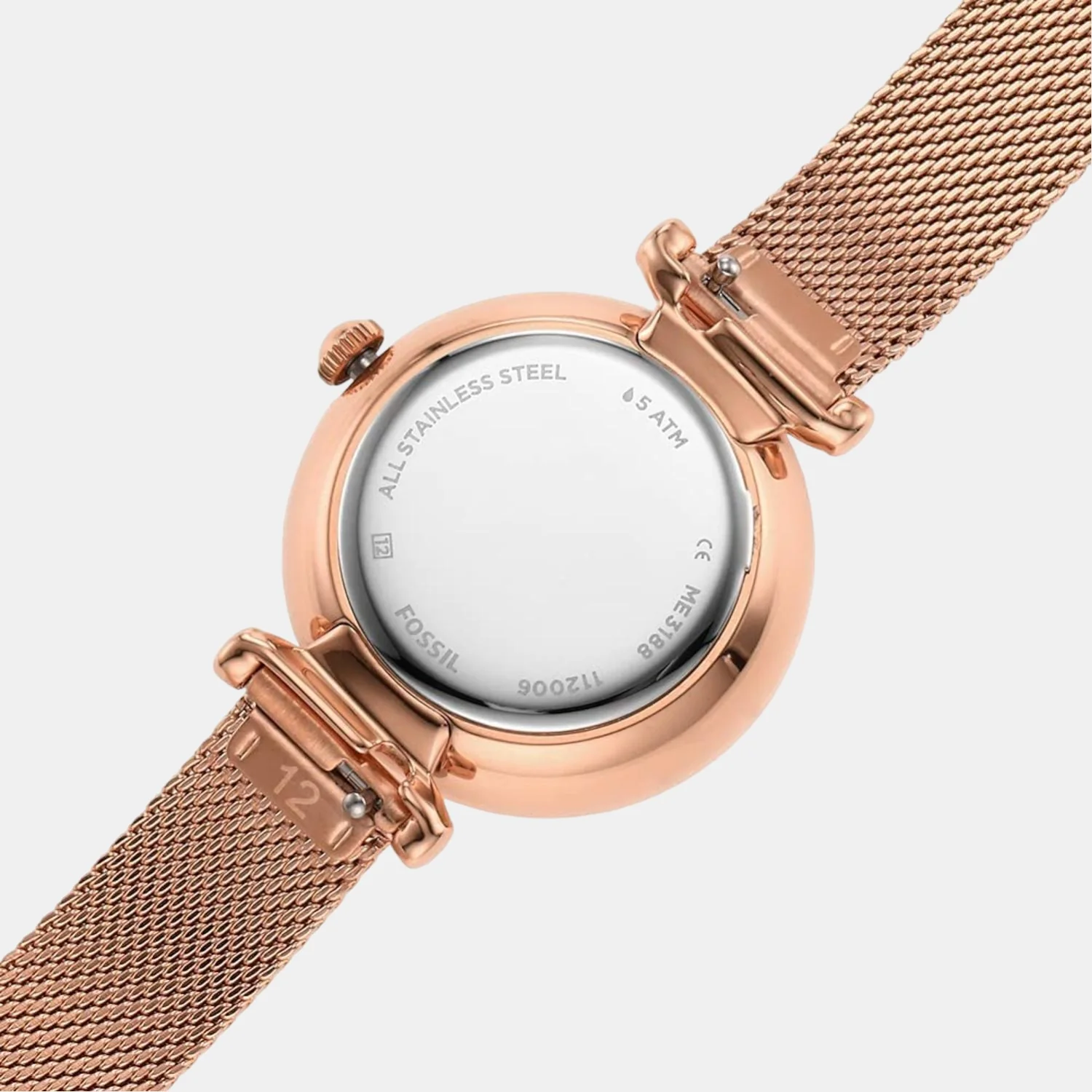 Carlie Women Automatic White Dial Analog Mesh Watch ME3188 - Image 7