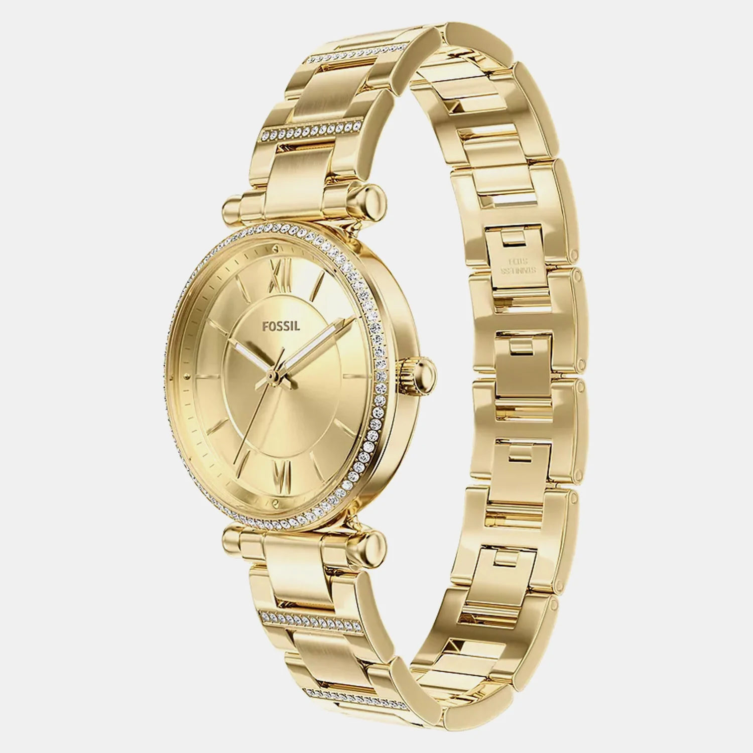 Carlie Women Quartz Gold Dial Analog Stainless Steel Watch ES5465 - Image 3