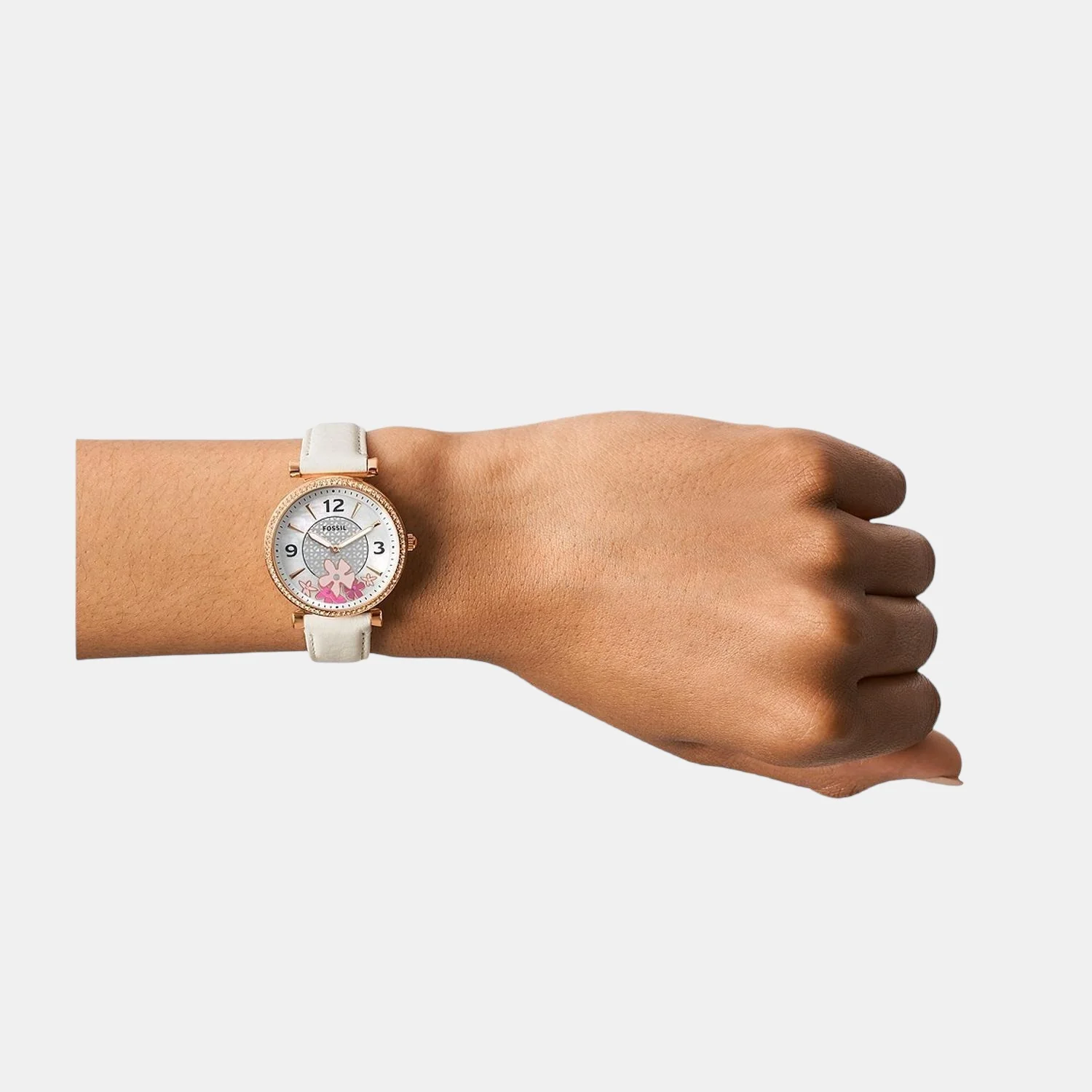Carlie Women Quartz Grey Dial Analog Leather Watch ES5187 - Image 4