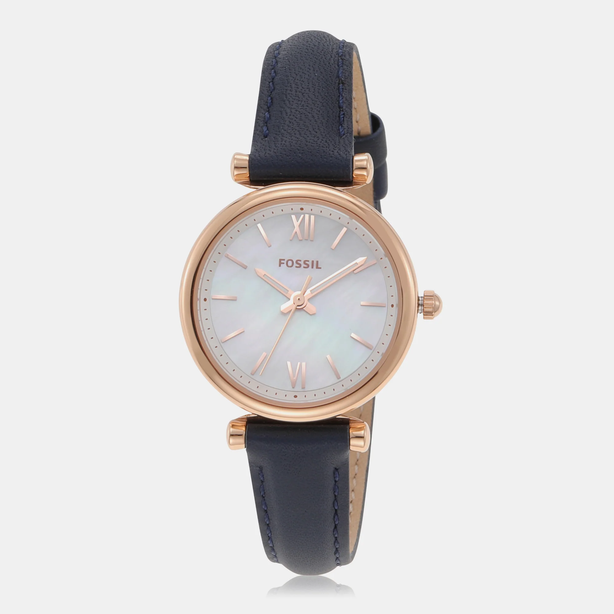 Carlie Women Quartz Two Tone Dial Analog Leather Watch ES4502 - Image 2