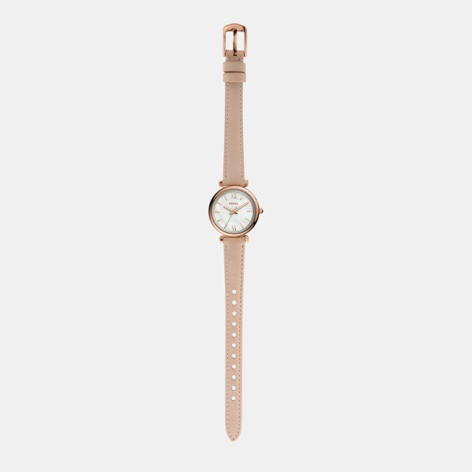 Carlie Women Quartz White Mother Of Pearl Dial Analog Leather Watch ES4699 - Image 5