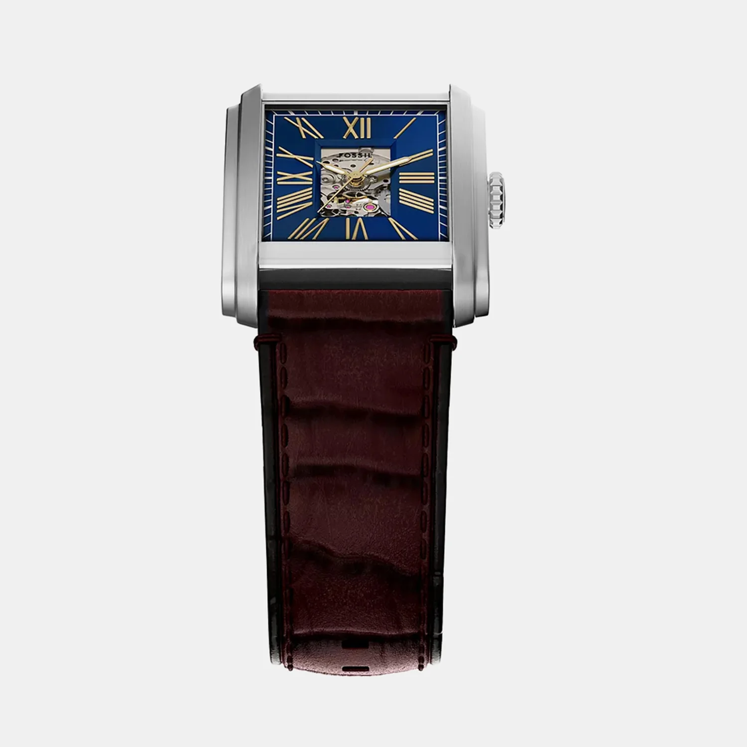 Carraway Men Automatic Blue Dial Analog Leather Watch ME3273 - Image 4