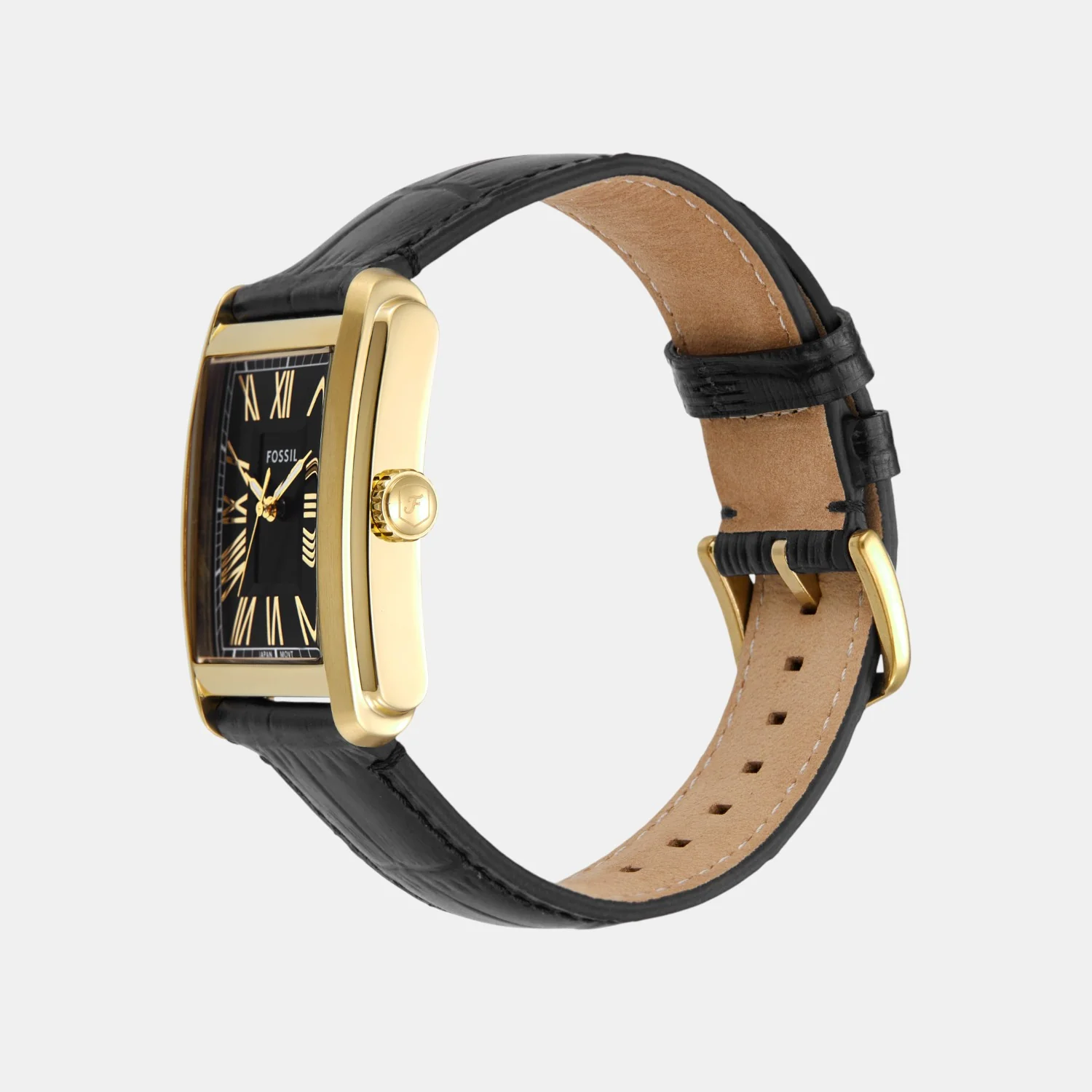 Carraway Men Quartz Black Dial Analog Leather Watch FS6091 - Image 4