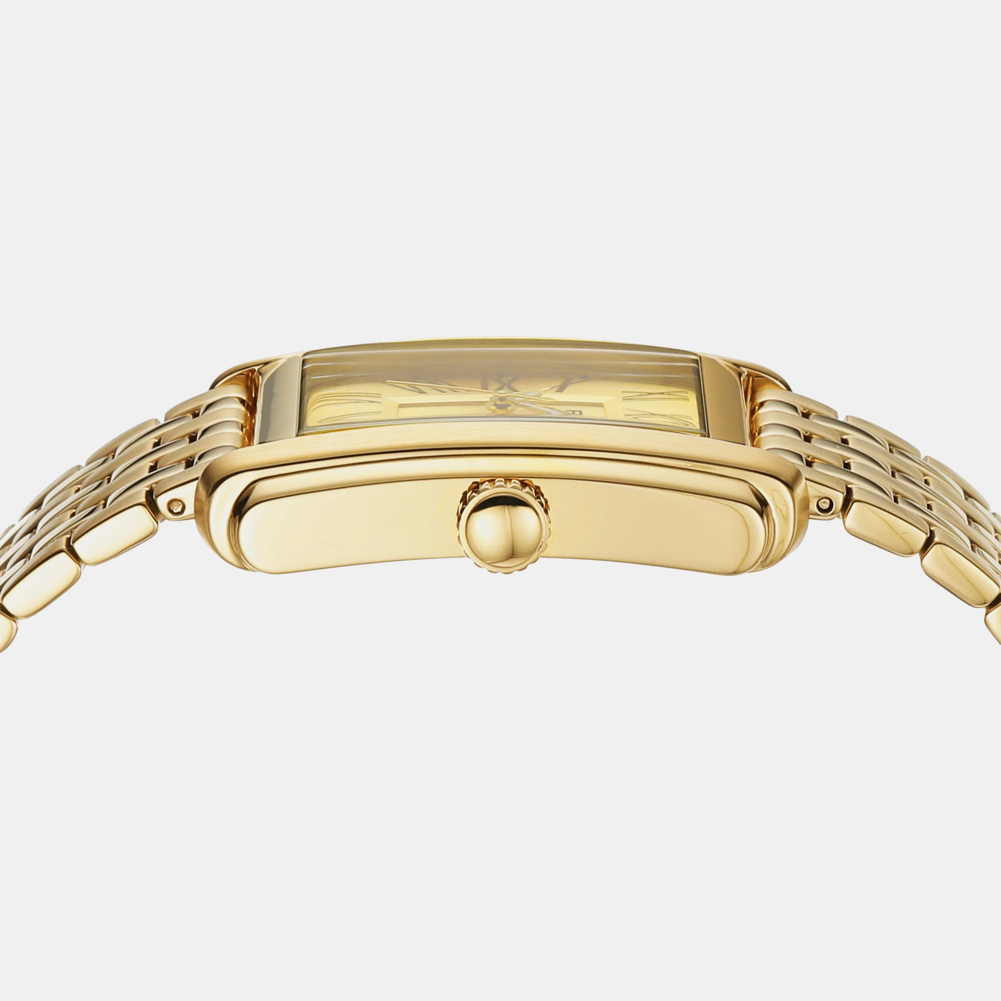 Carraway Men Quartz Gold Dial Analog Stainless Steel Watch FS6009 - Image 2