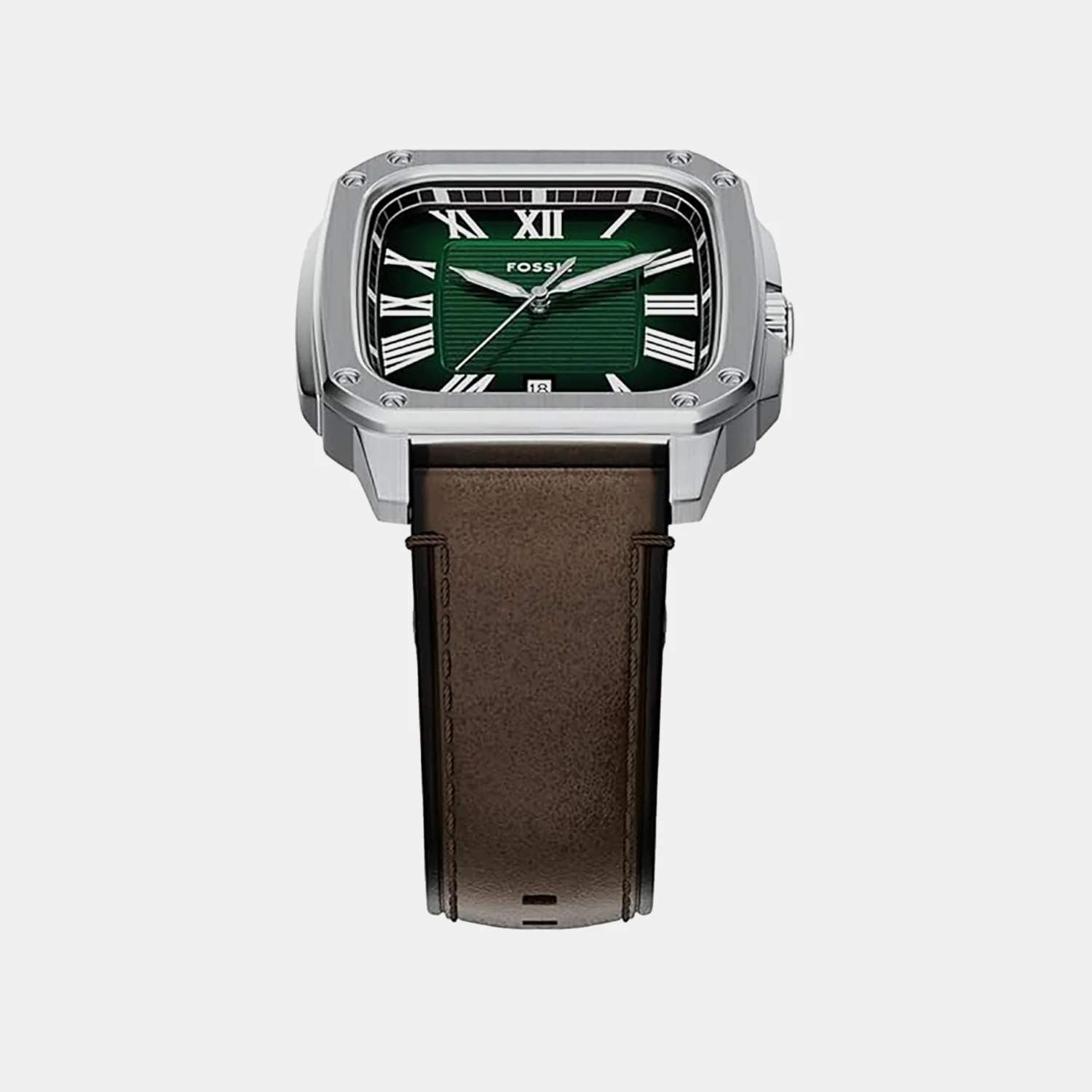 Crosby Men Quartz Green Dial Analog Leather Watch FS6150 - Image 4