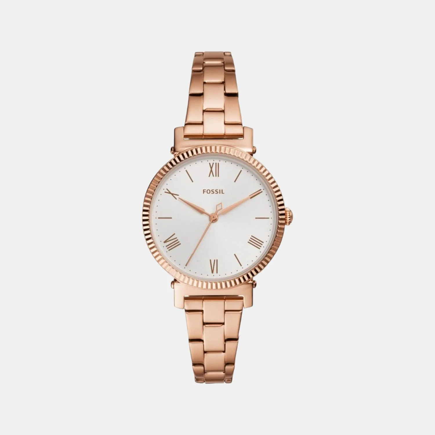 Daisy 3 Hand Women Quartz Silver Dial Analog Stainless Steel Watch ES4791