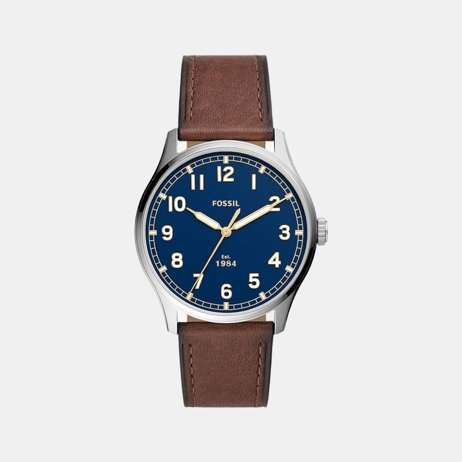 Dayliner Men Quartz Blue Dial Analog Leather Watch FS5923