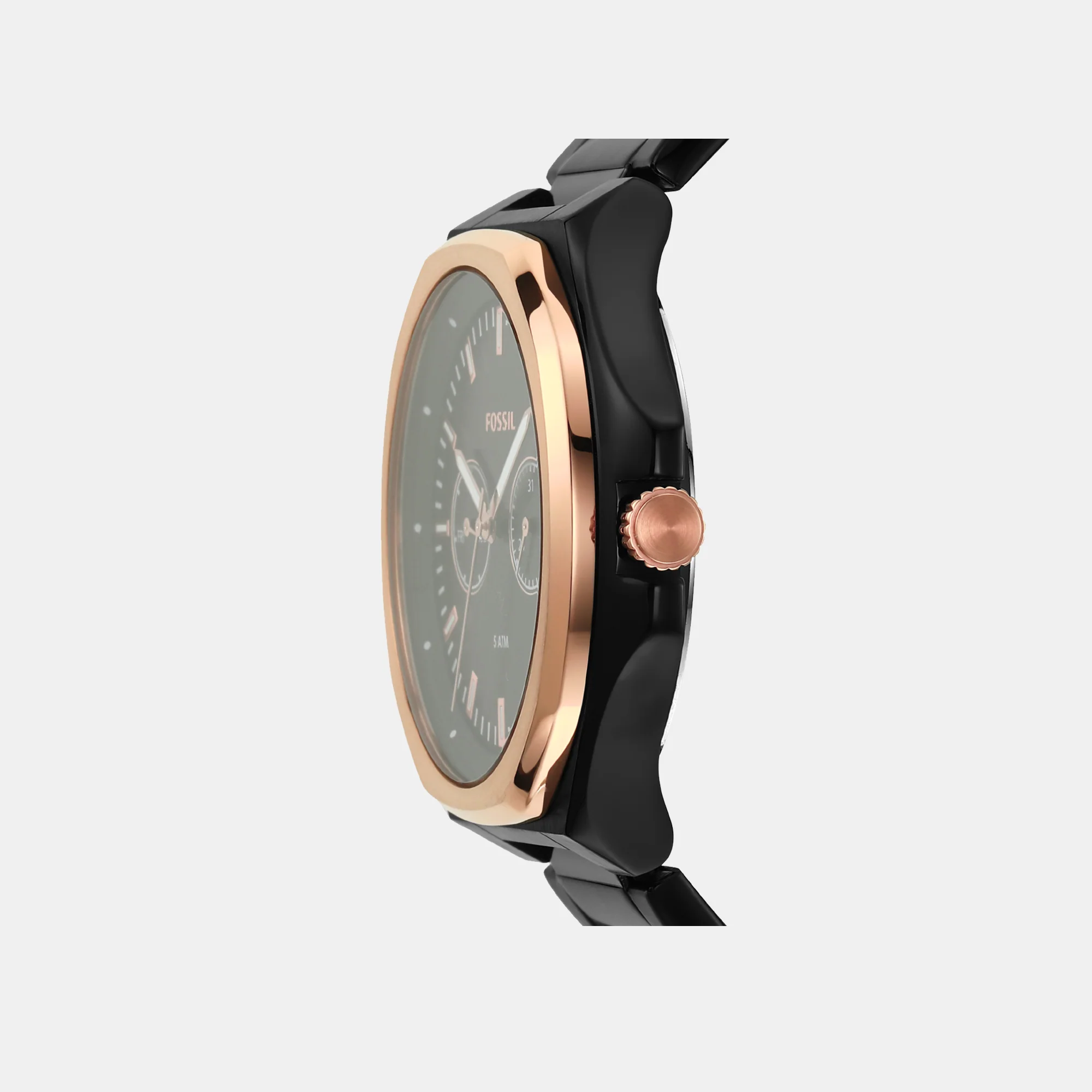 Evanston Couple Quartz Black Dial Multi-Function Stainless Steel Watch BQ2645SET - Image 3
