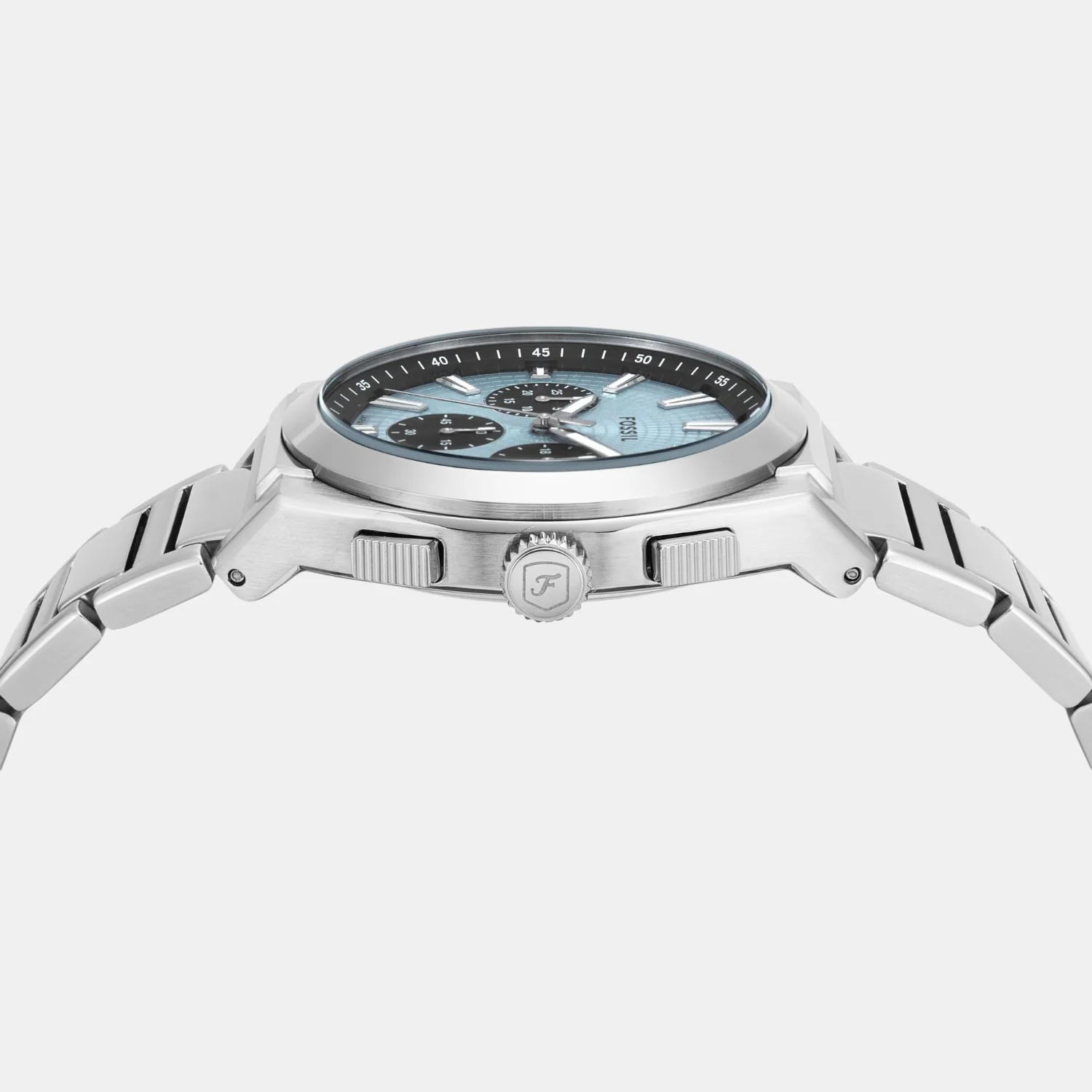 Everett Men Quartz Blue Dial Chronograph Stainless Steel Watch FS6105 - Image 5