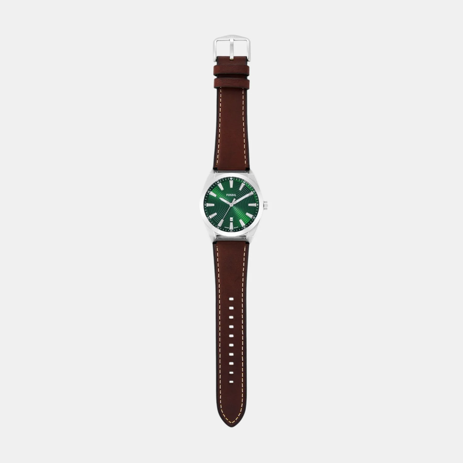 Everett Men Quartz Green Dial Analog Leather Watch FS6080SET - Image 7