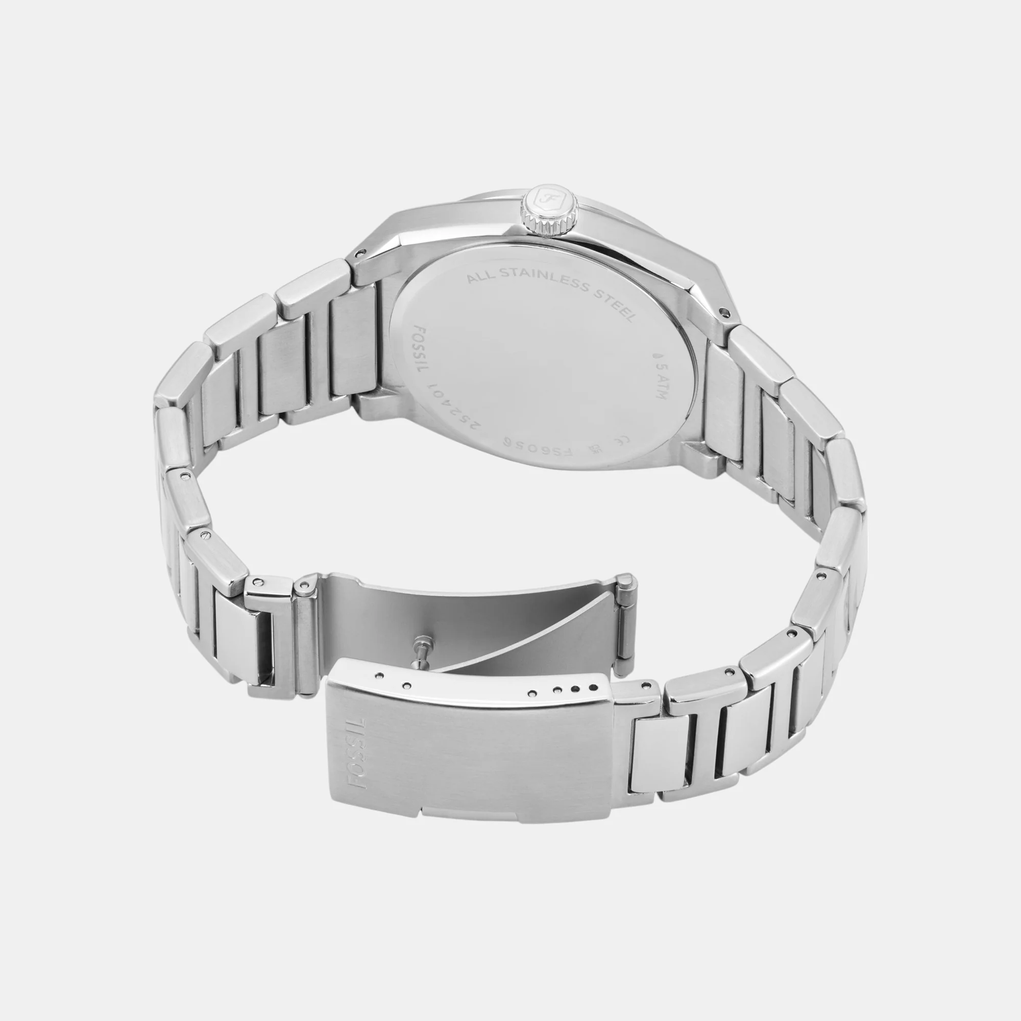 Everett Men Quartz Green Dial Analog Stainless Steel Watch FS6056 - Image 5