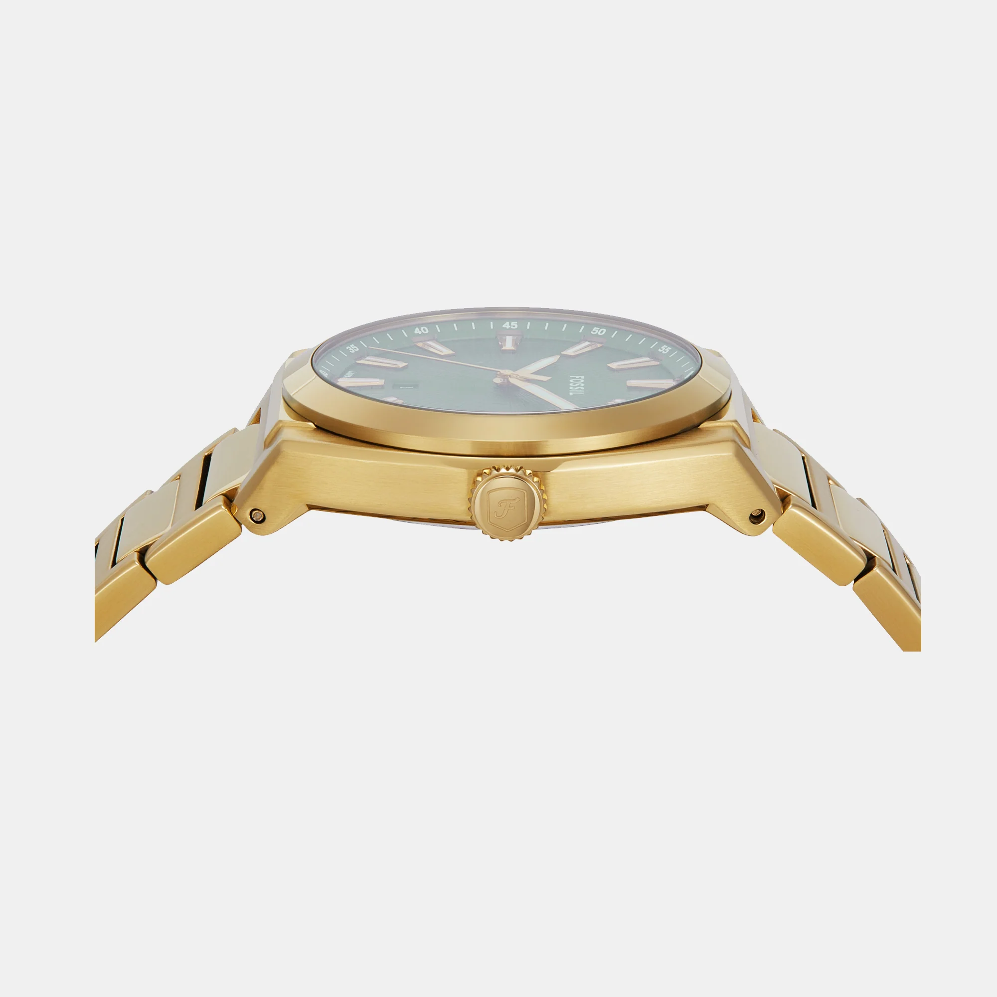 Everett Men Quartz Green Dial Analog Stainless Steel Watch FS6090 - Image 5