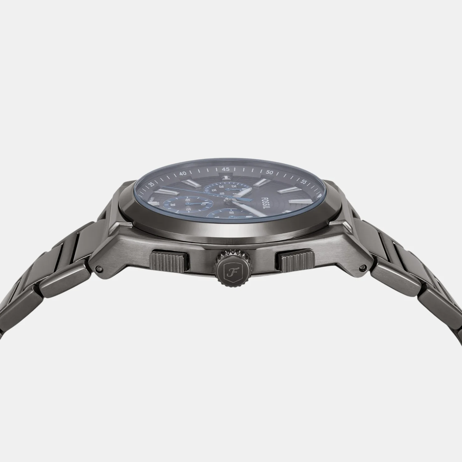 Everett Men Quartz Grey Dial Chronograph Stainless Steel Watch FS6107 - Image 5