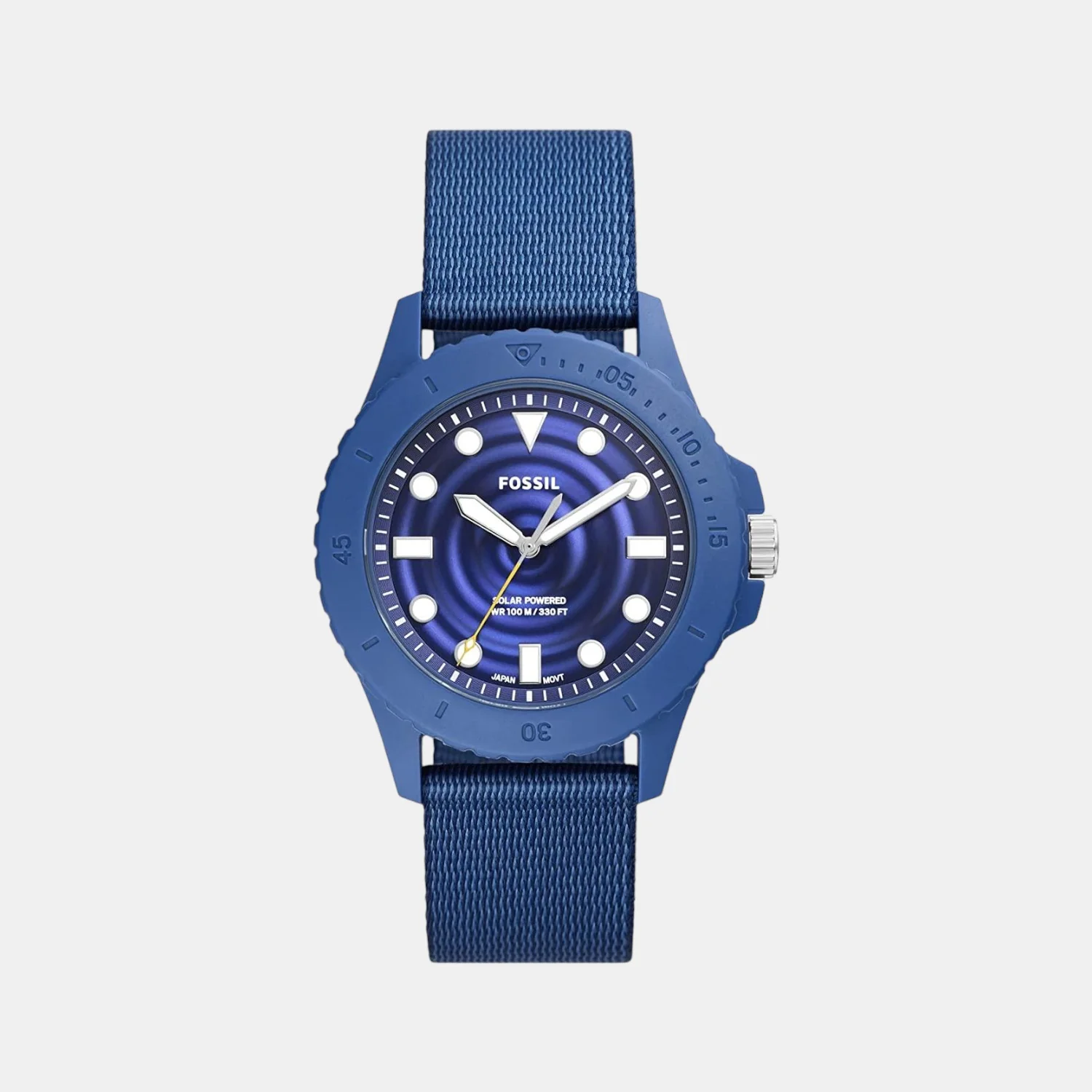 Fb-01 Men Solar Blue Dial Analog Tide Ocean Material Watch FS5893