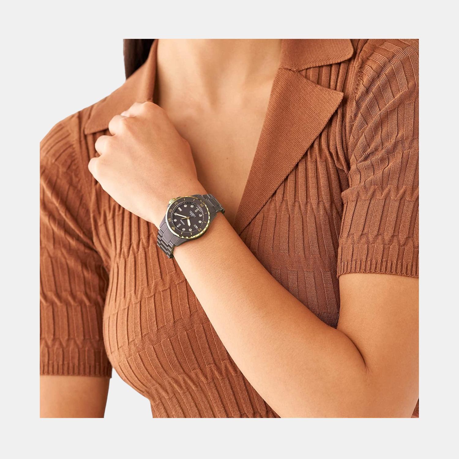 Fb-01 Women Quartz Brown Dial Analog Stainless Steel Watch CE1121 - Image 4