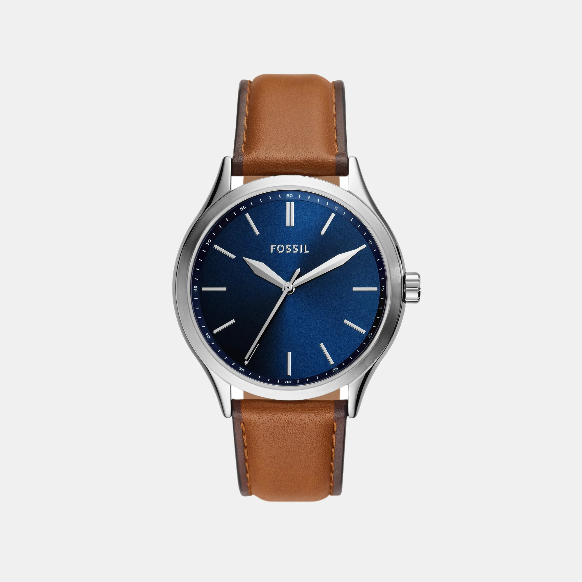 Fenmore Men Quartz Blue Dial Analog Leather Watch BQ2863
