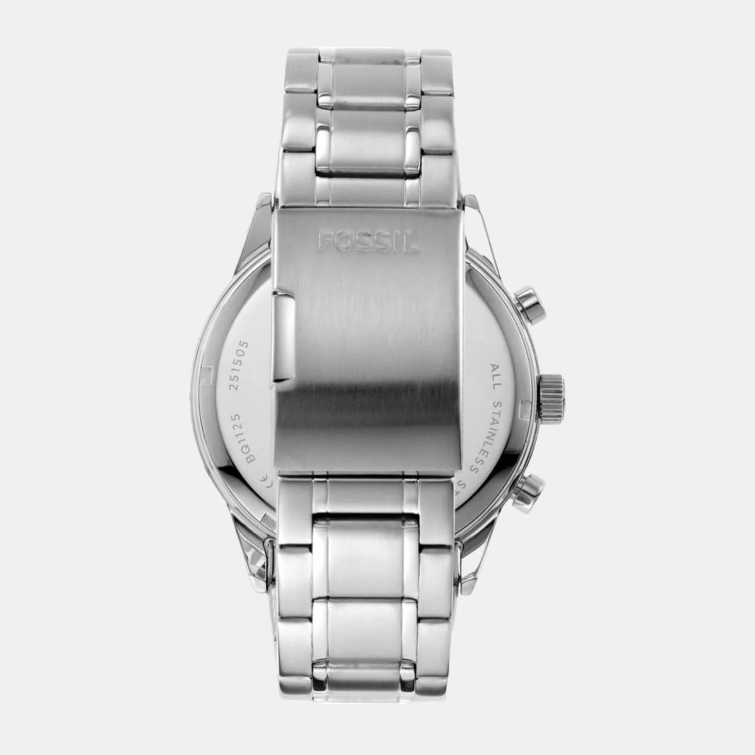 Flynn Men Quartz Black Dial Chronograph Stainless Steel Watch BQ1125 - Image 3