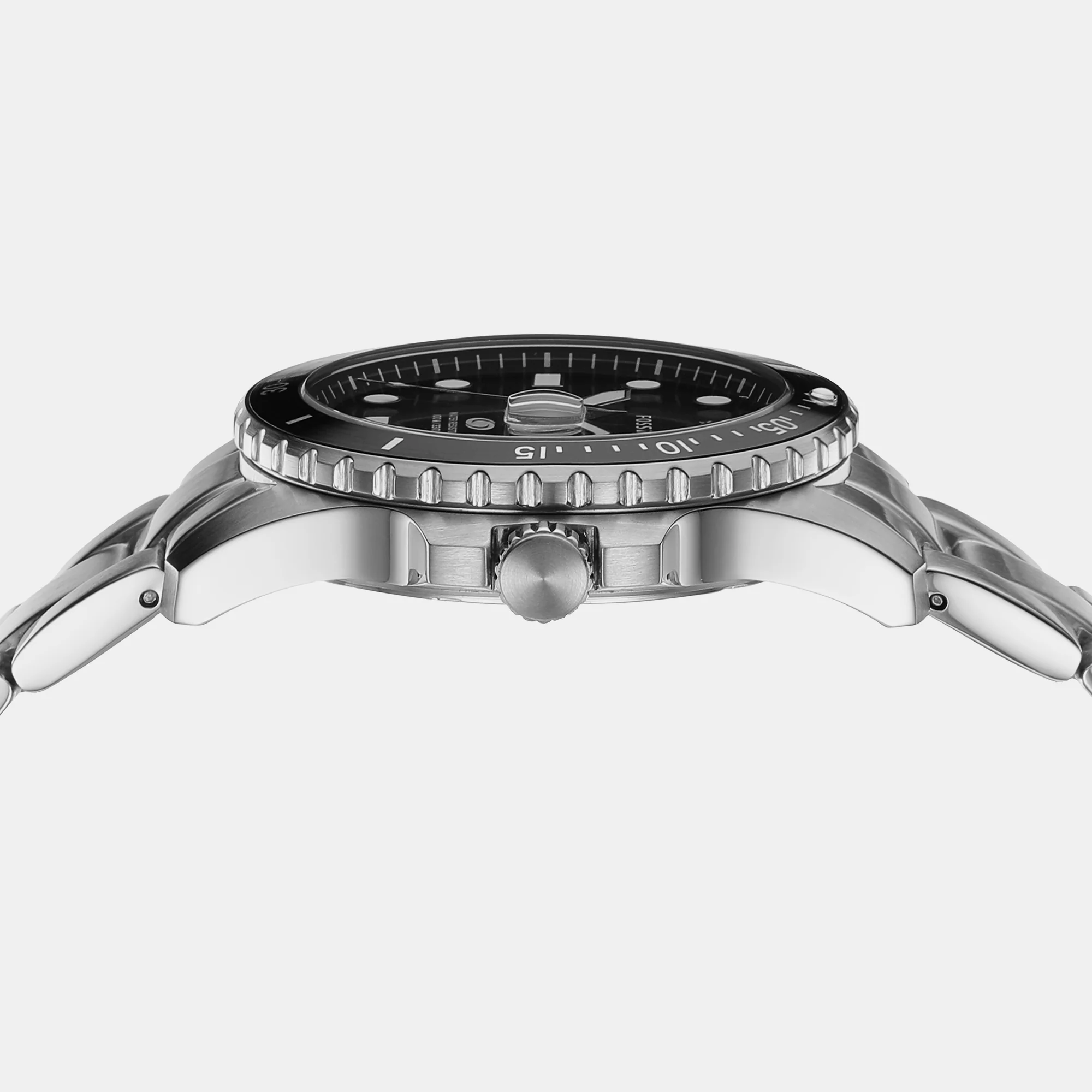 Fossil Blue Dive Men Quartz Black Dial Analog Stainless Steel Watch FS6032 - Image 5