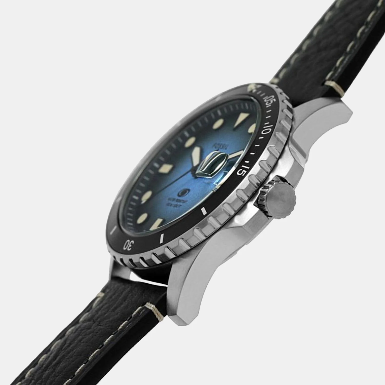 Fossil Blue Dive Men Quartz Blue Dial Analog Leather Watch FS5960 - Image 4