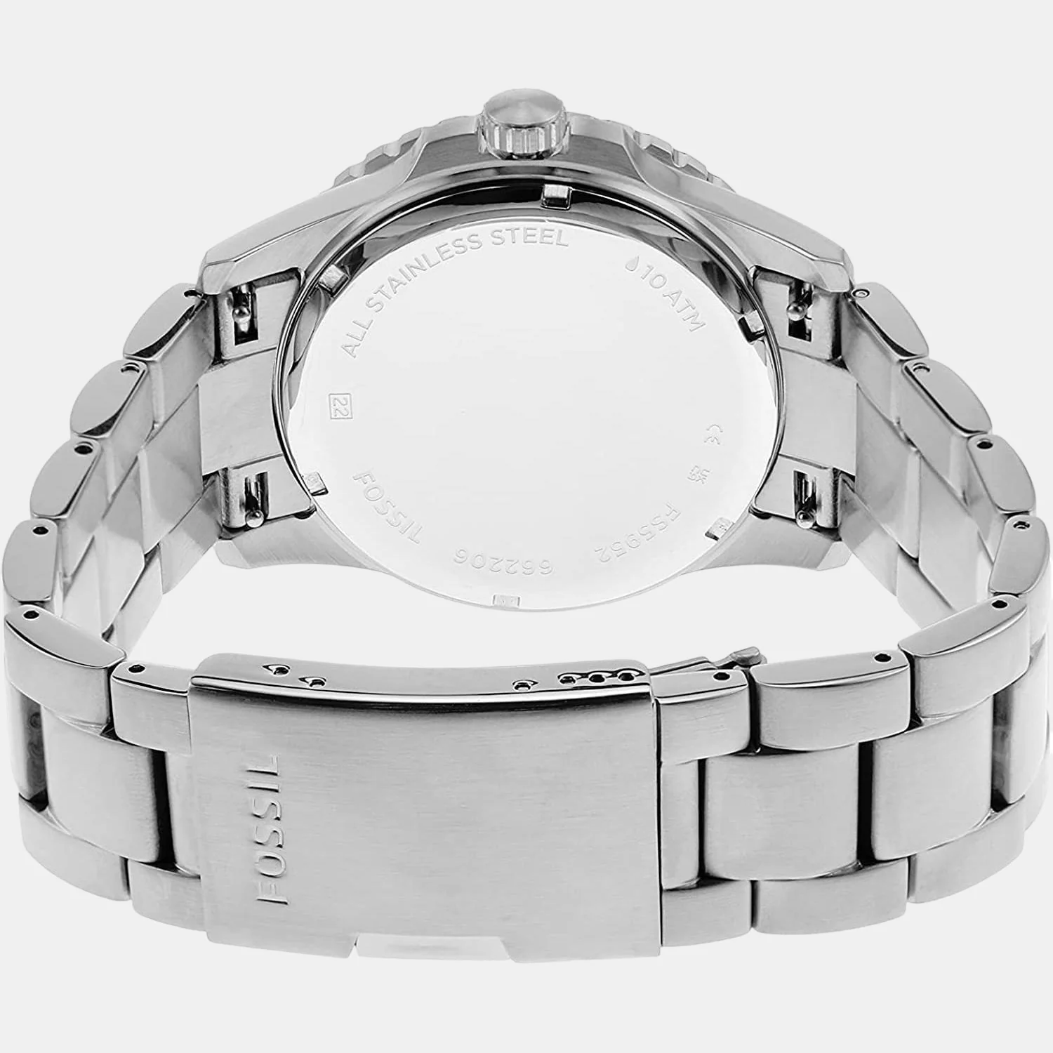 Fossil Blue Dive Men Quartz Silver Dial Analog Stainless Steel Watch FS5952 - Image 3