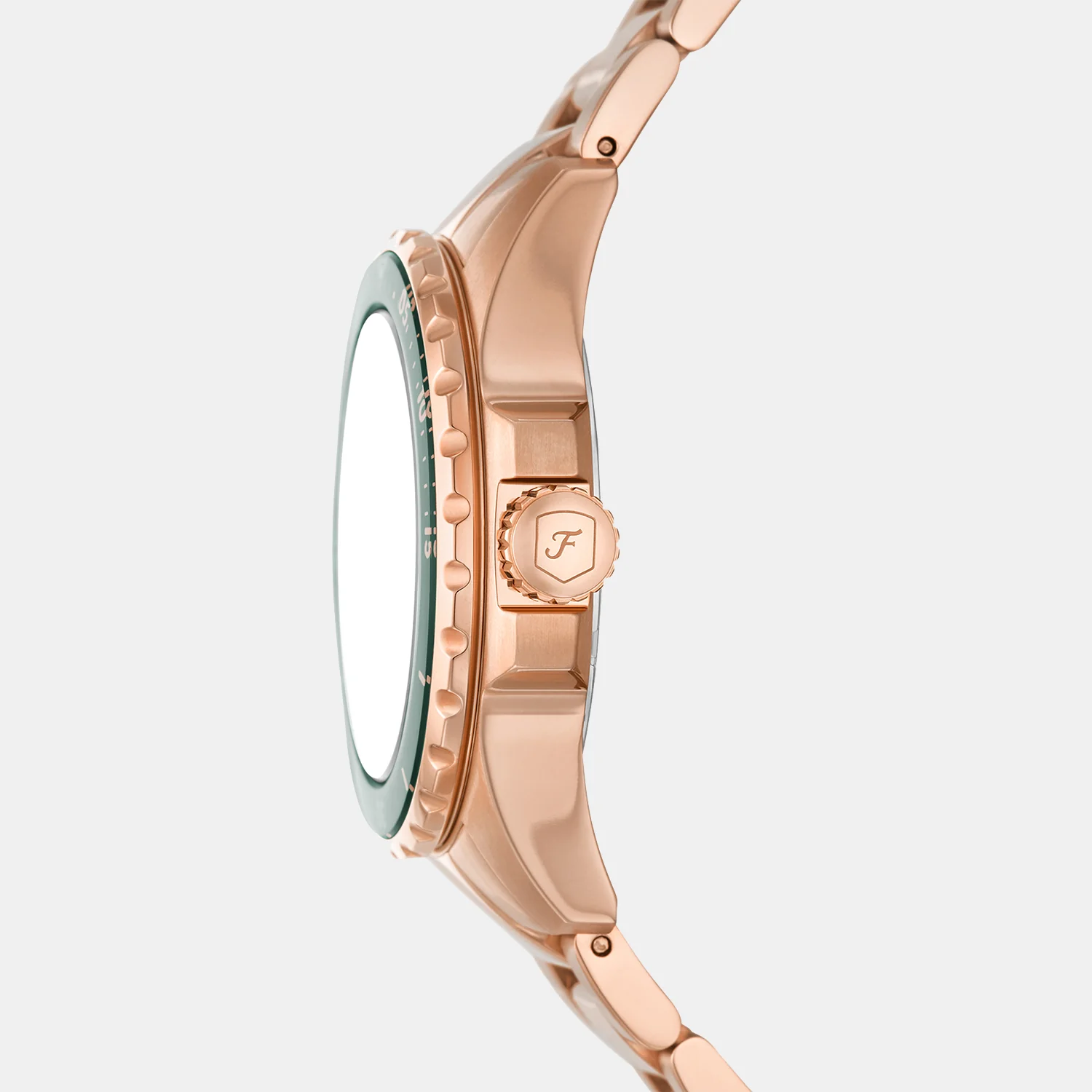 Fossil Blue Dive Women Quartz Green Dial Analog Stainless Steel Watch ES5371 - Image 2