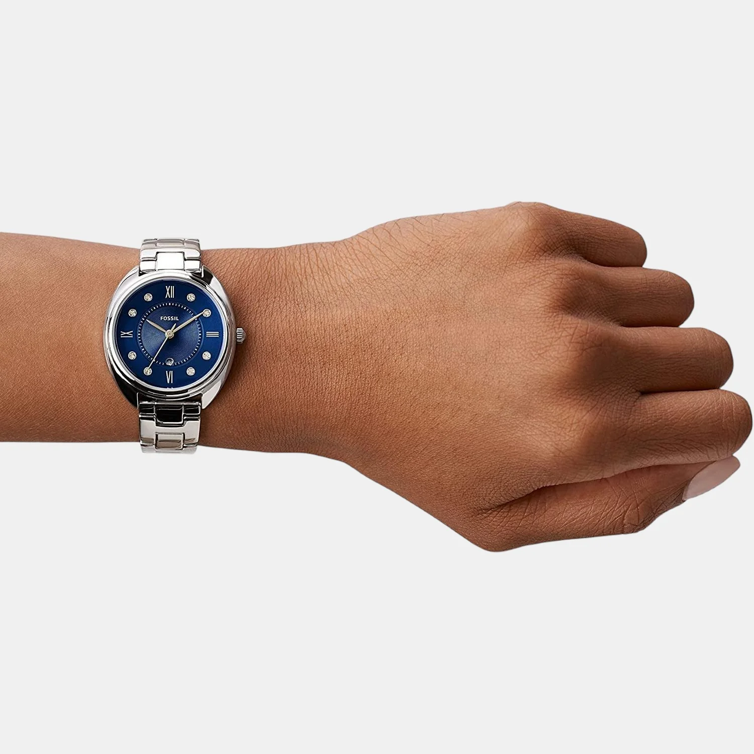 Gabby Women Quartz Blue Dial Analog Stainless Steel Watch ES5087 - Image 4