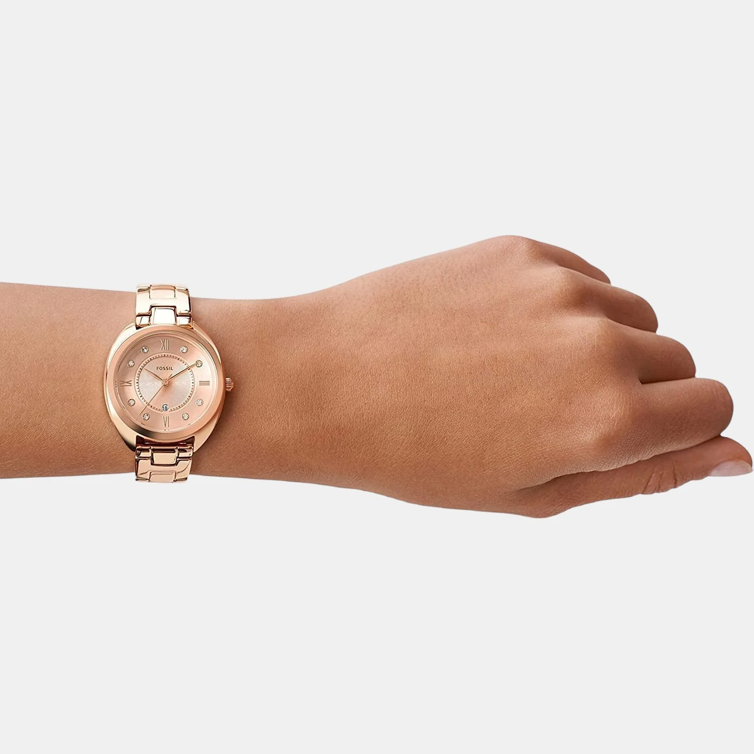 Gabby Women Quartz Rose Gold Dial Analog Stainless Steel Watch ES5070 - Image 4