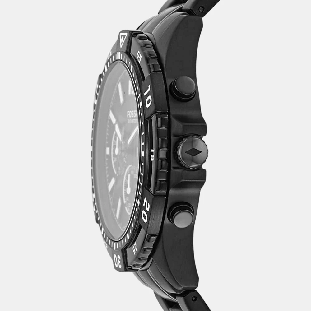 Garrett Men Quartz Black Dial Chronograph Stainless Steel Watch FS5773 - Image 2