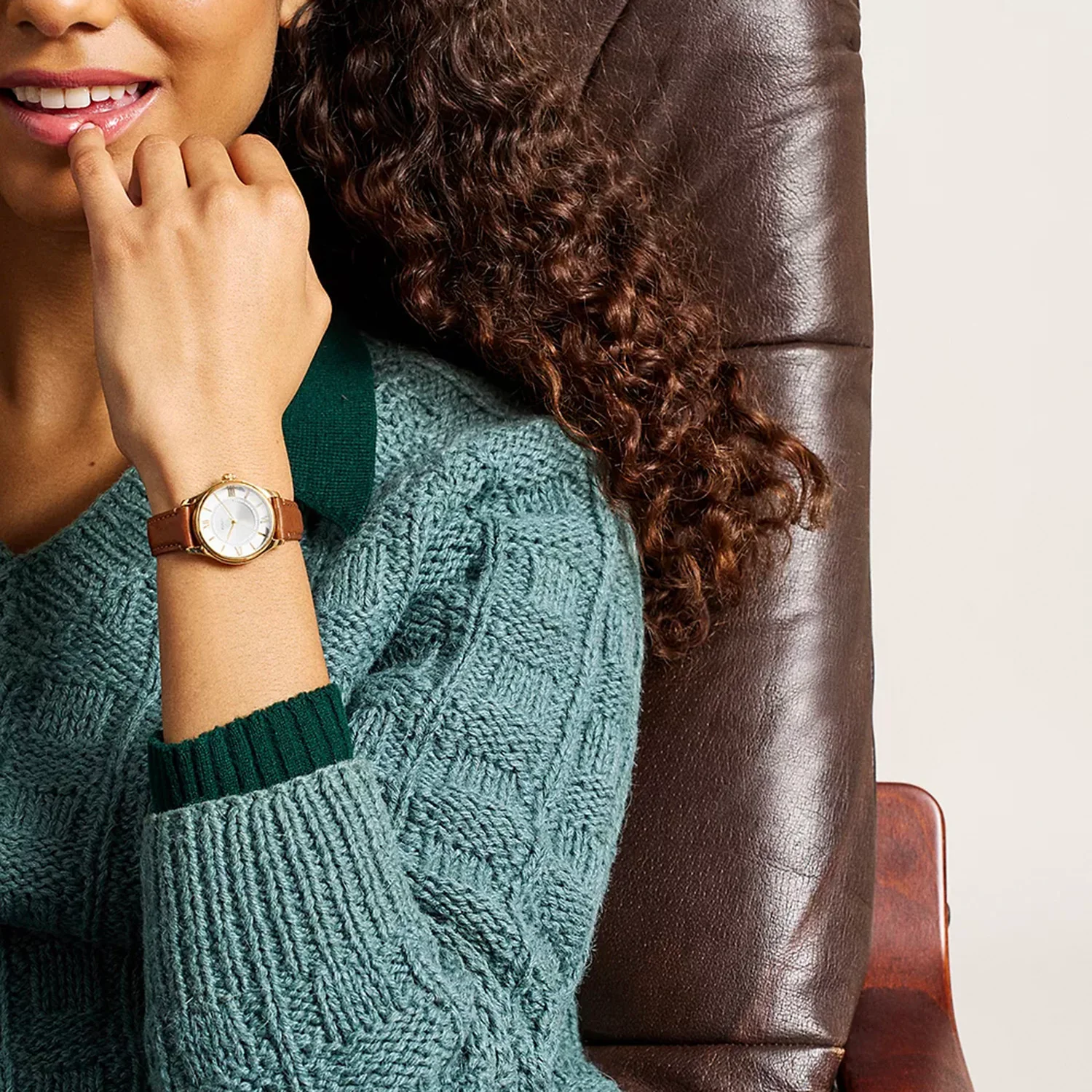 Gilmore Women Quartz Silver Dial Analog Leather Watch ES5423 - Image 8