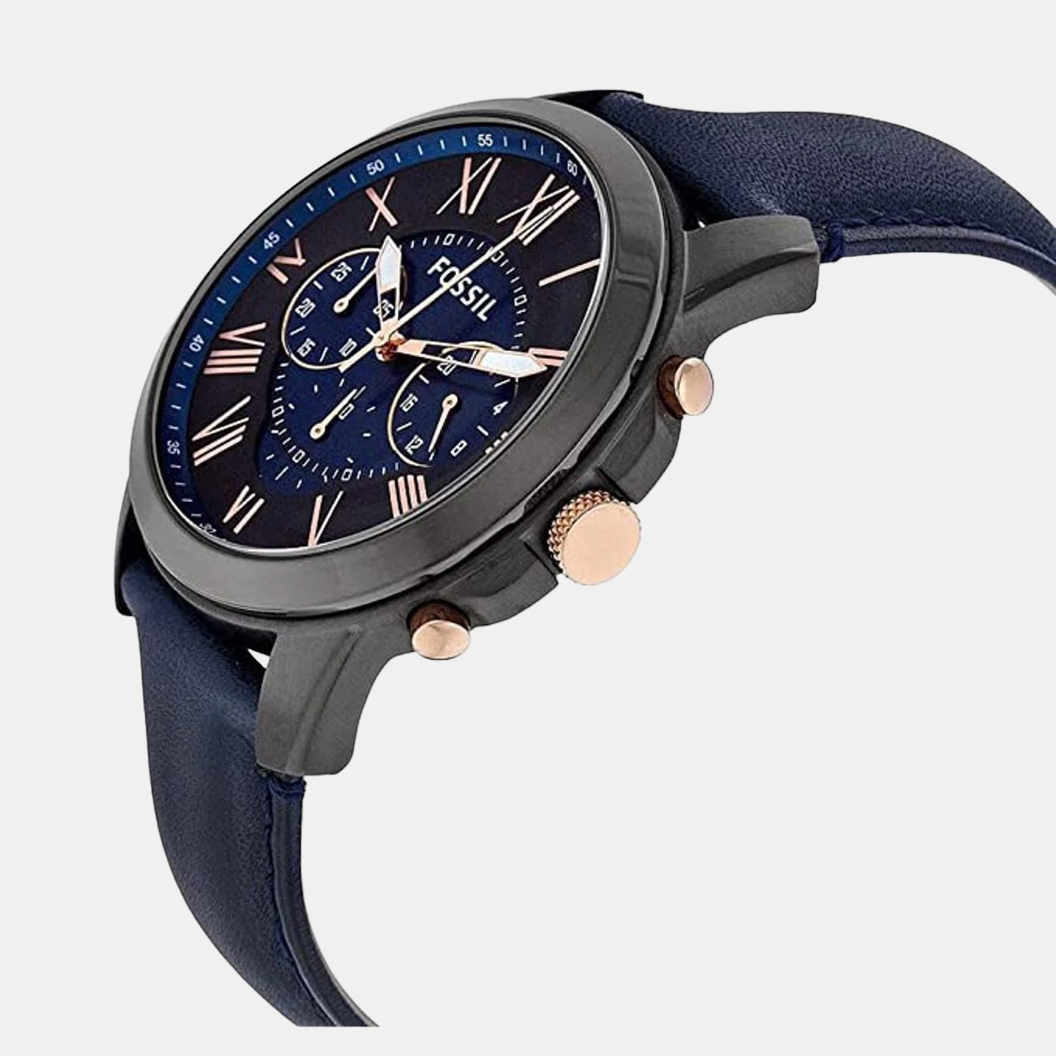 Grant Men Quartz Black Dial Chronograph Leather Watch FS5061 - Image 3