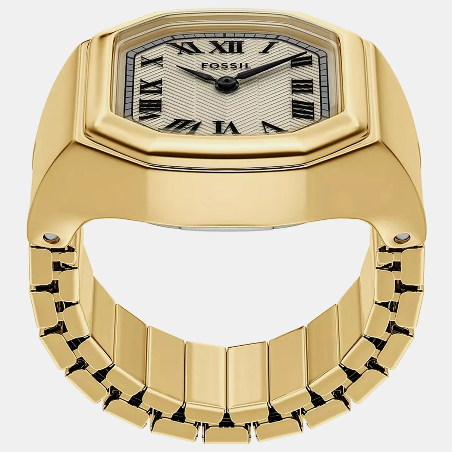 Harlow Watch Ring Women Quartz Cream Dial Analog Stainless Steel Watch ES5446 - Image 3