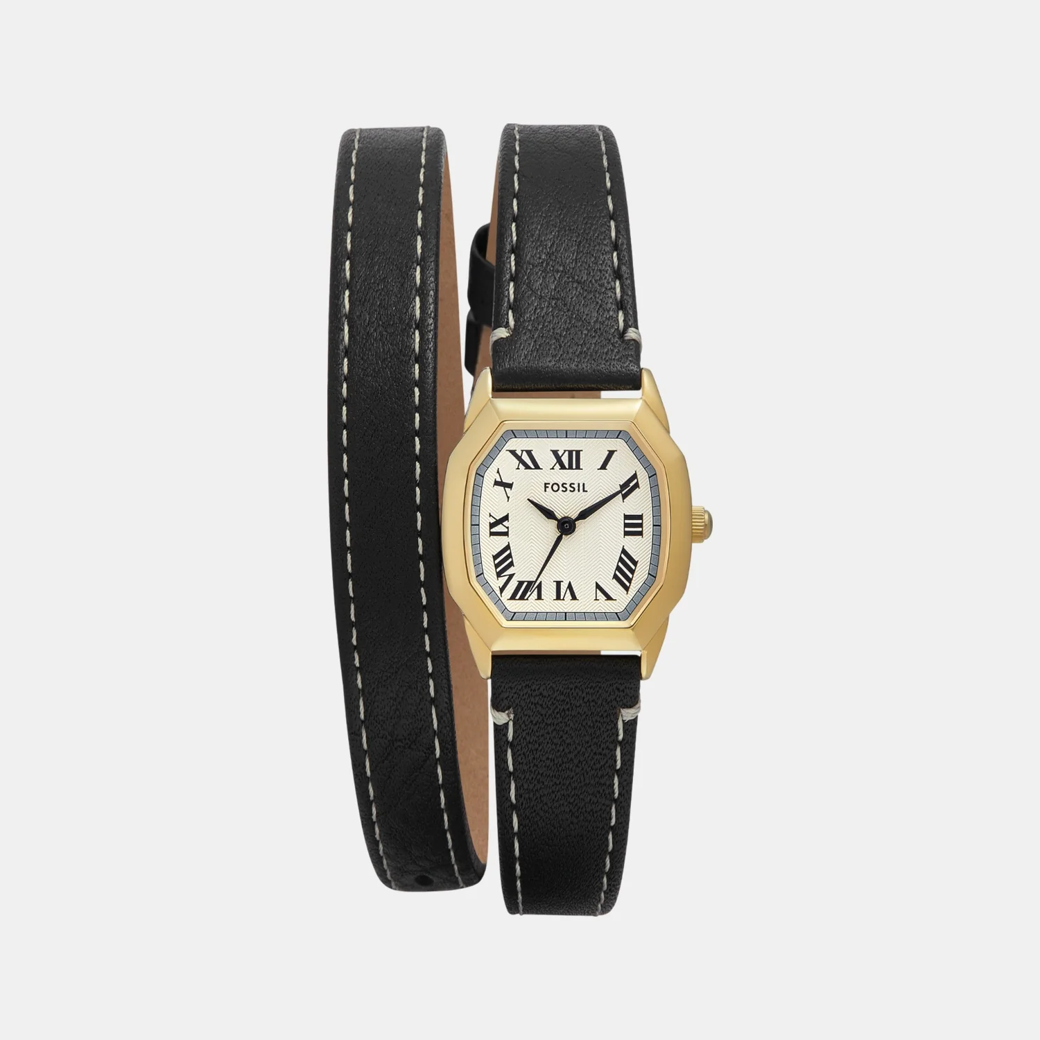 Harlow Women Quartz Cream Dial Analog Leather Watch ES5404 - Image 2